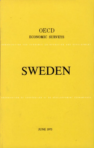 OECD Economic Surveys: Sweden 1975.