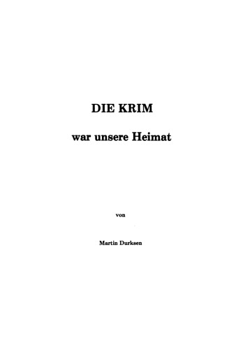 Die Krim war unsere Heimat