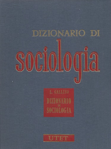 Dizionario di sociologia