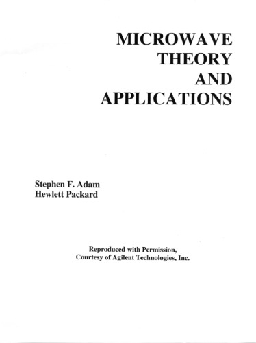 Microwave Theory and Applications