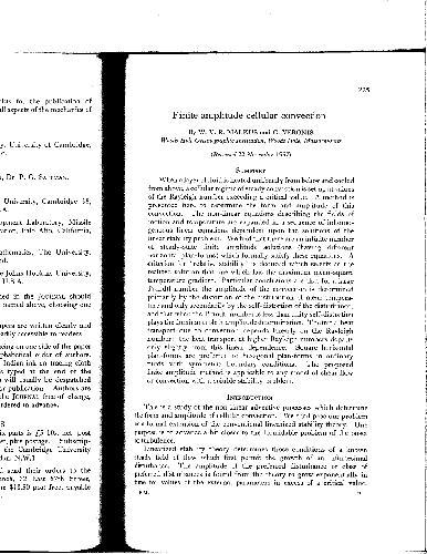 Cellular convection