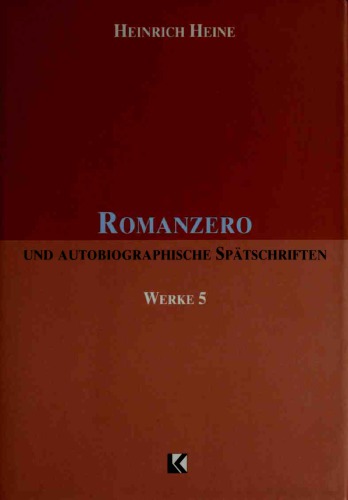 Romanzero und autobiographische Spätschriften