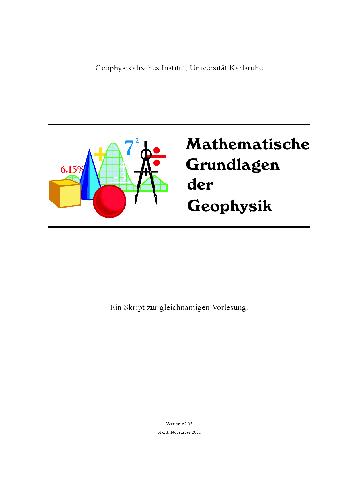 Mathematische Grundlagen der Geophysik 001