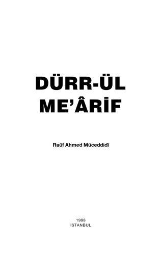 Durr-ül mearif