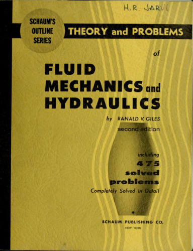 Fluid mechanics and hydraulics.