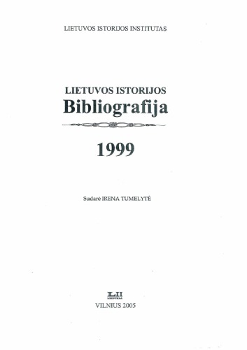 Lietuvos istorijos bibliografija 1999