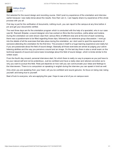 Ftii Sound Orientation interview 2016