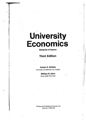 University economics