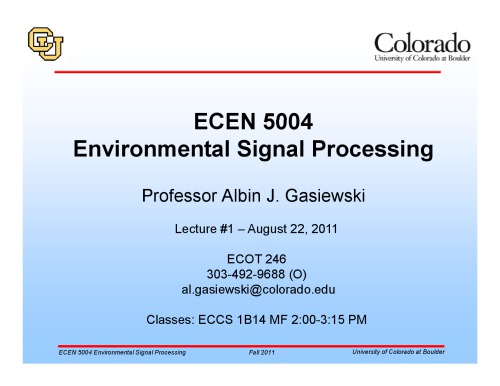 A J Gasiewski statistical signal processing notes1