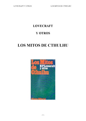 Los Mitos de Cthulhu