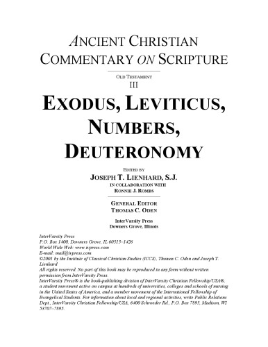 Exodus, Leviticus, Numbers, Deuteronomy