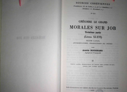 Morales sur Job, Livres XV-XVI