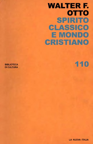 Spirito classico e mondo cristiano