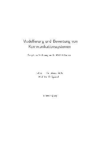 Modellierung von Kommunikationssystemen 001