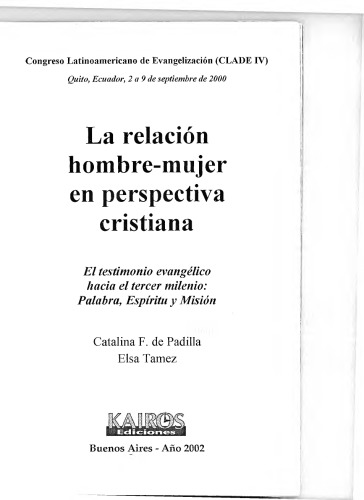 La relación hombre-mujer en perspectiva cristiana