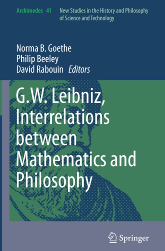 G.W. Leibniz, interrelations between mathematics and philosophy