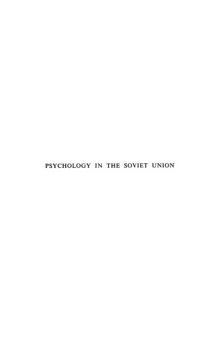 Psychology in the Soviet Union