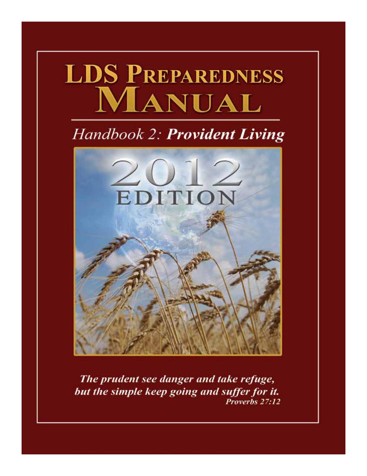 LDS Preparedness Manual - Book 2, Temporal Preparedness, General Member Edition