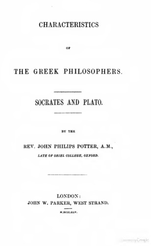 Characteristics of the Greek Philosophers: Socrates and Plato