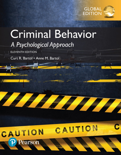 Criminal Behavior: A Psychological Approach