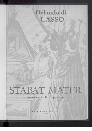 Stabat Mater. Für Doppelchor in acht Stimmen