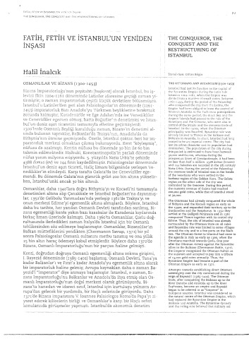 Fatih, Fetih ve İstanbul’un Yeniden İnşası.