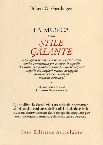 La musica nello stile galante