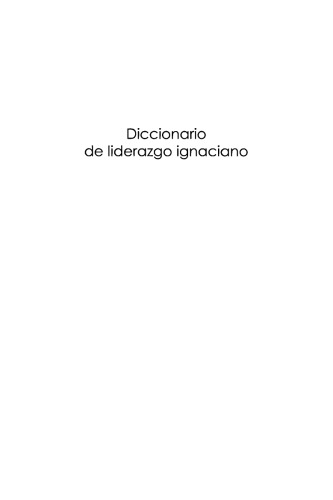 Diccionario de Liderazgo Ignaciano