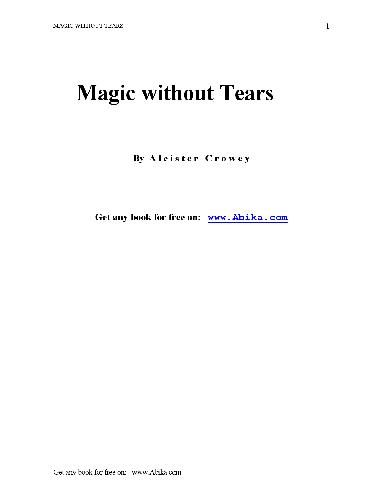 Magick Without Tears