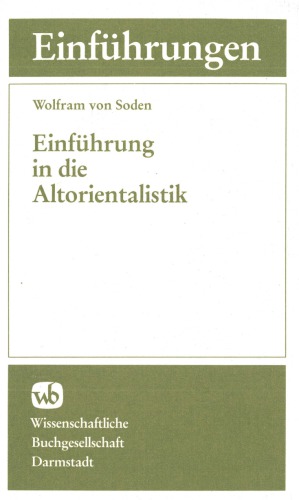 Einführung in die Altorientalistik