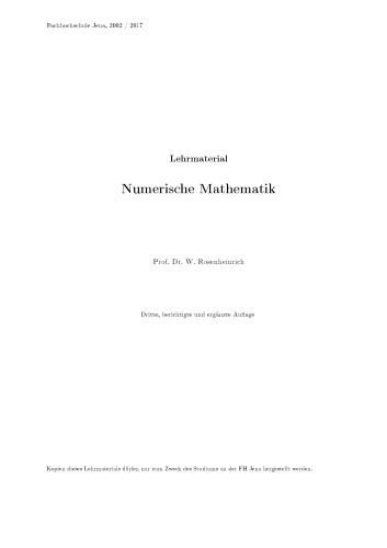 Numerische Mathematik
