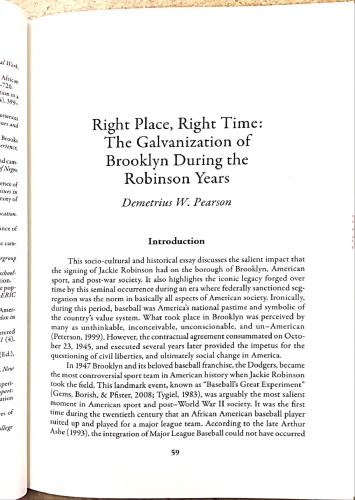 Right Place, Right Time: The Galvanization of Brooklyn During the Robinson Years