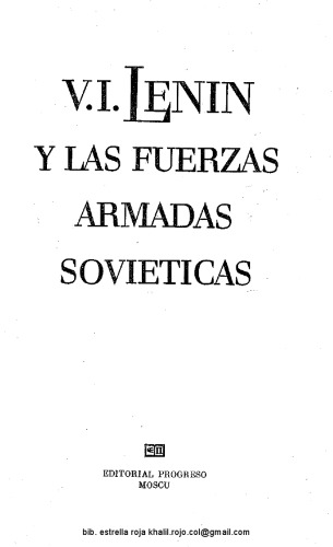 V. I. Lenin y las Fuerzas Armadas Soviéticas