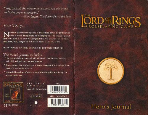 Lord of the Rings RPG - Hero's Journal