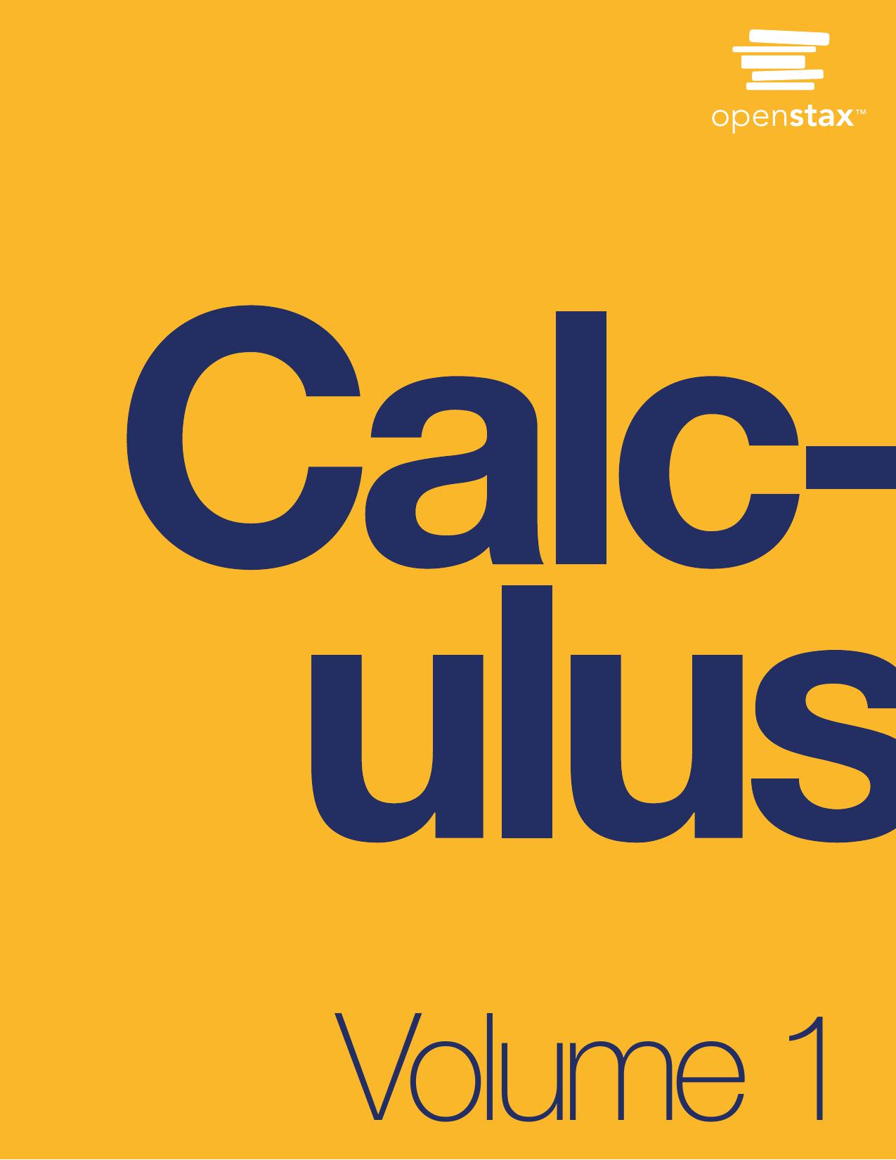 Calculus Volume 1