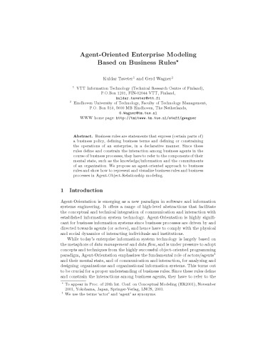 Conceptual Modeling — ER 2001: 20th International Conference on Conceptual Modeling Yokohama, Japan, November 27–30, 2001 Proceedings