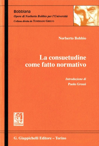 La consuetudine come fatto normativo