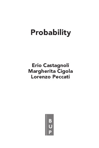 Probability. A brief Introduction