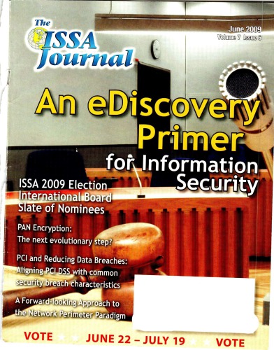The ISSA Journal, April 2009, Vol 7 Issue 6