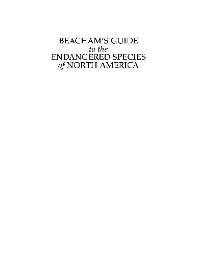 Beacham's Guide to the Endangered Species of North America