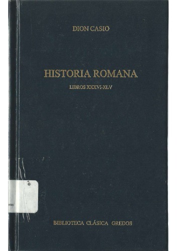 Historia romana XXXIV-XLVI