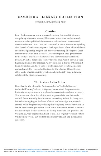 The Revised Latin Primer