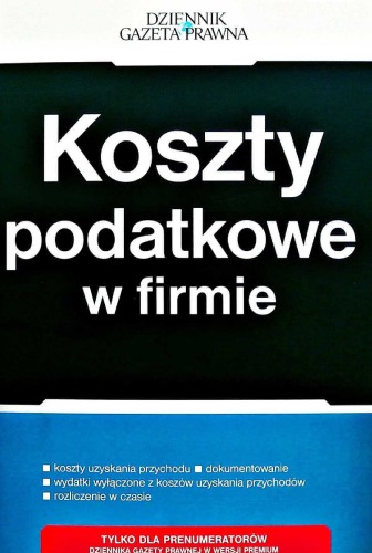 Koszty podatkowe w firmie 2018