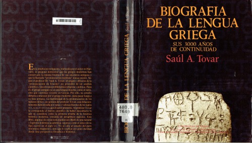 Biografía de la lengua griega: sus 3,000 años de continuidad