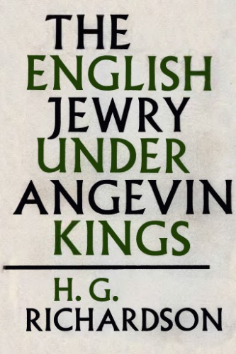 The English Jewry under Angevin Kings