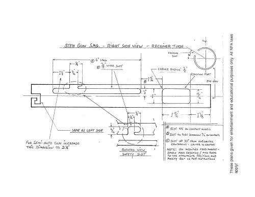 Sten MK2 Plans