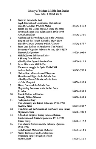 The Muslim Brothers and the Palestine Question 1928-1947