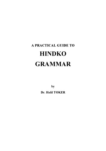 A practical guide to Hindko grammar