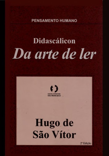 Didascálicon: da arte de ler