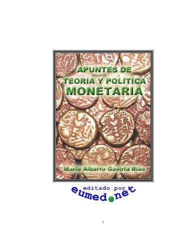 APUNTES DE TEORÍA Y POLÍTICA MONETARIA